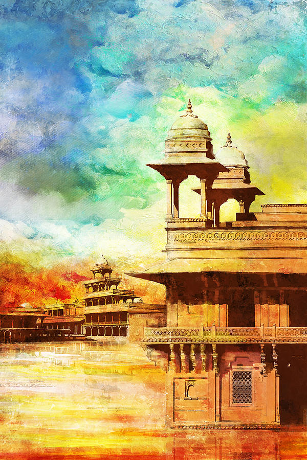 Fatehpur Sikri Painting by Catf