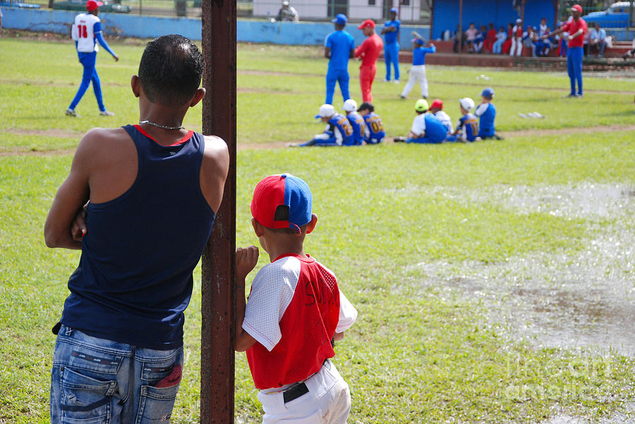 Father and Son Baseball Photograph by Andrea Simon
