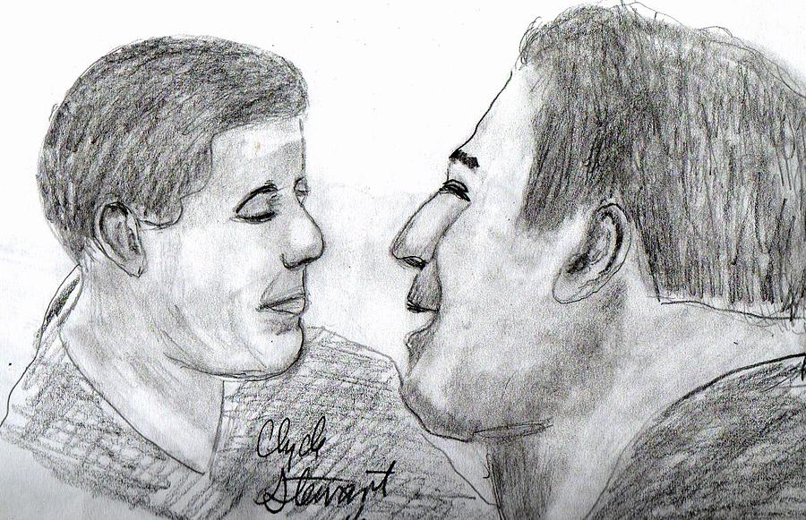 Father And Son Drawing by Clyde Stewart