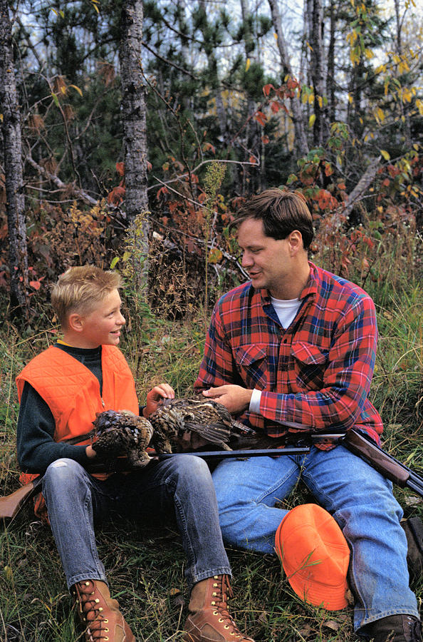 Father and Son Hunting Photograph by J&L Images