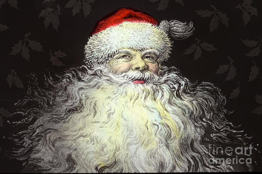 Santa Claus Photograph - Father Christmas Santa Claus  circa 1900 by Monterey County Historical Society