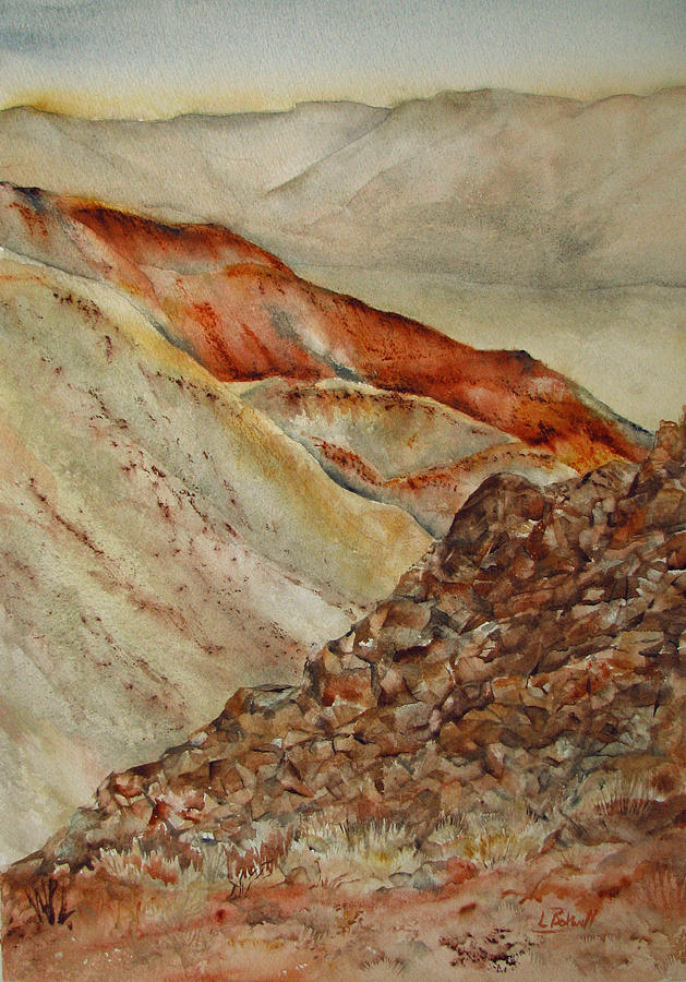 Death Valley National Park Painting - Father Crowleys Looking East by Lynne Bolwell