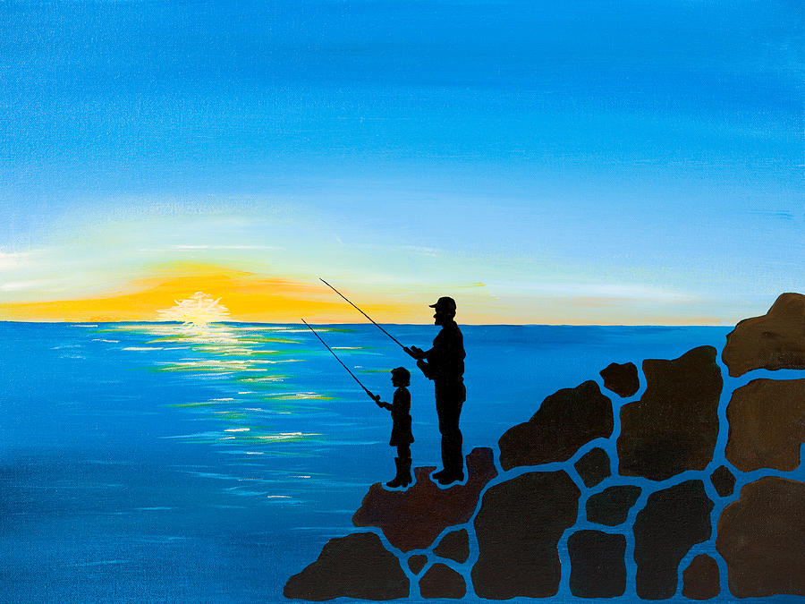 Father Daughter Fishing Trip by Emily Brantley