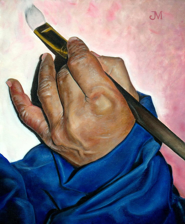 Paintbrush Still Life Painting - Father Filbert by Jordan Mendiola