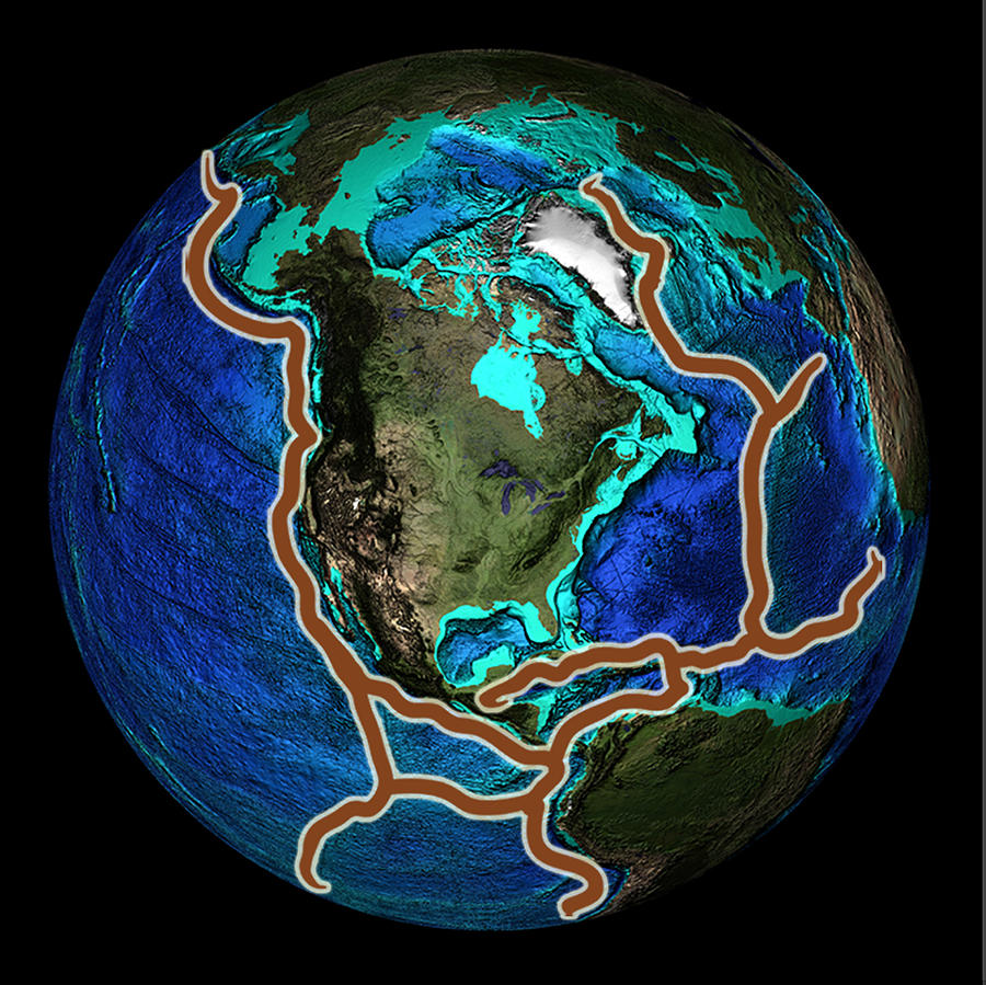 Fault Lines Around North America Photograph By Spencer Sutton Pixels