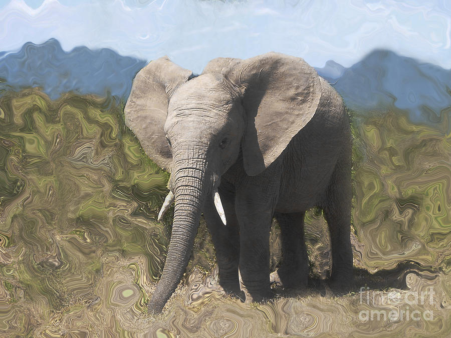 Wild Thing Photograph - Faux Elephant by Josephine Cohn