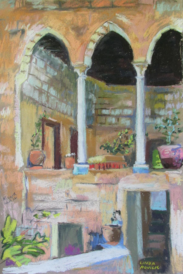 Fauzi Azar Mansion Painting by Linda Novick