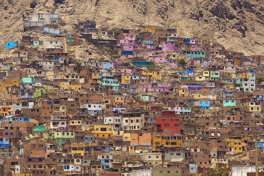 Favelas of Lima Peru Photograph by MediaProduction