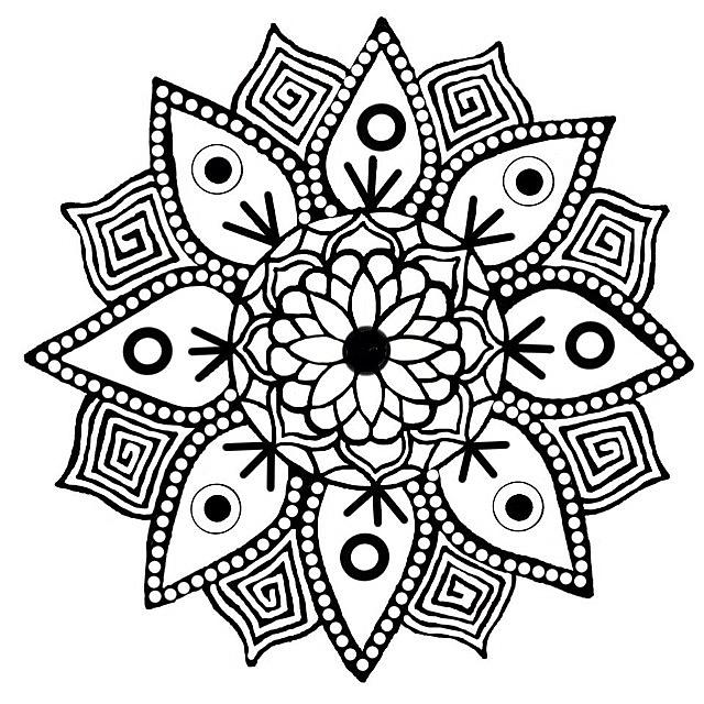 Mandala Photograph - Favorite Thing To Draw Lately #mandala by Cassandra Leigh