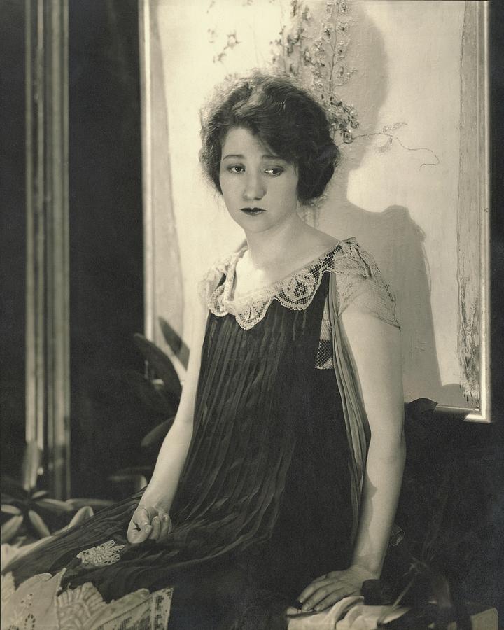 Fay Bainter Wearing A Dress Photograph by Edward Steichen