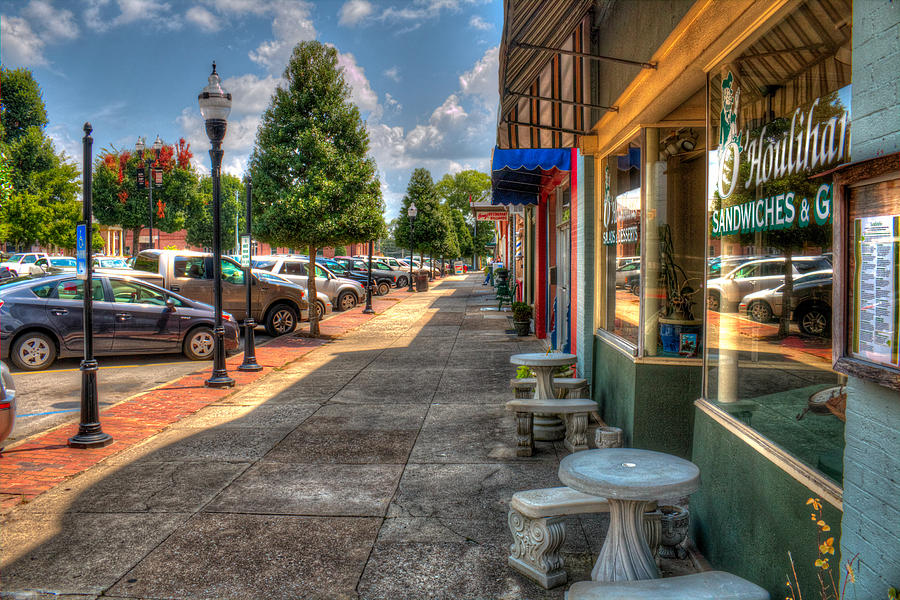 Fayetteville Square South Side 1 Photograph By Tree Hughes - Fine Art 