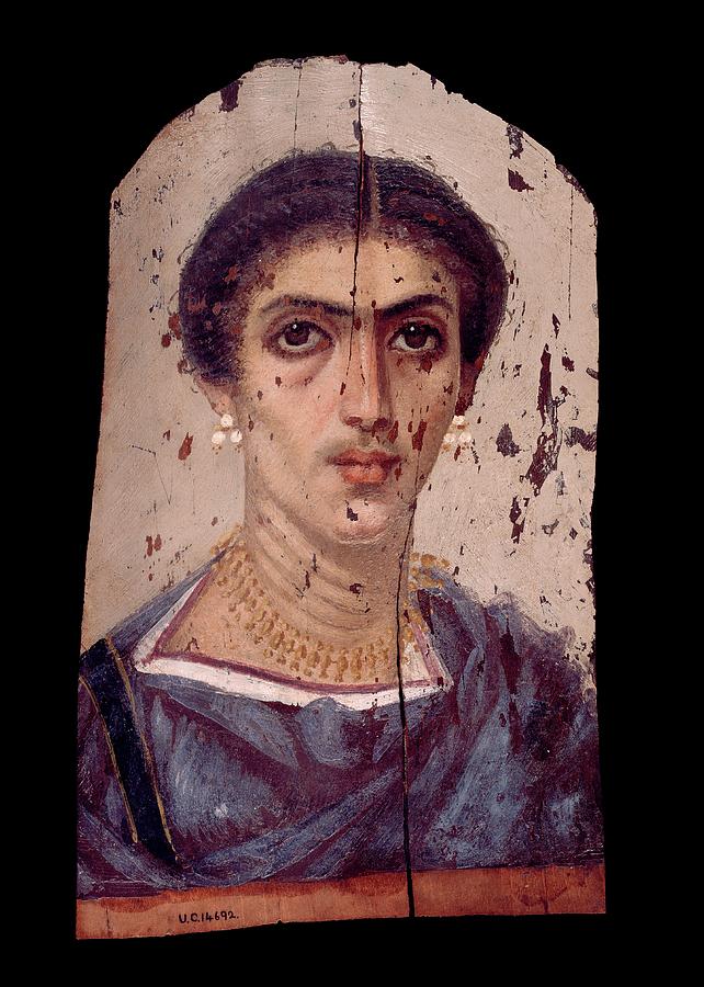 Fayum Mummy Portrait Photograph by Petrie Museum Of Egyptian Archaeology, Ucl