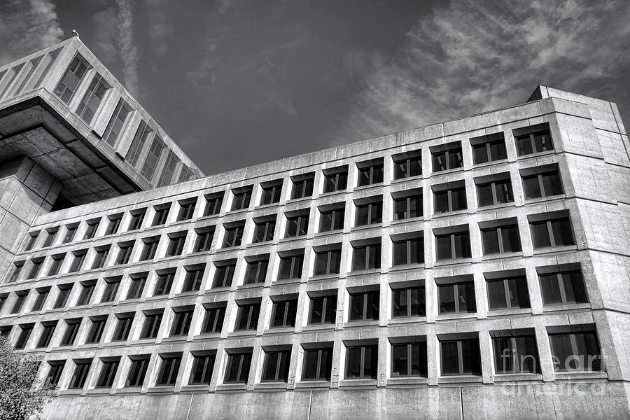 FBI Building Side View Photograph by Olivier Le Queinec