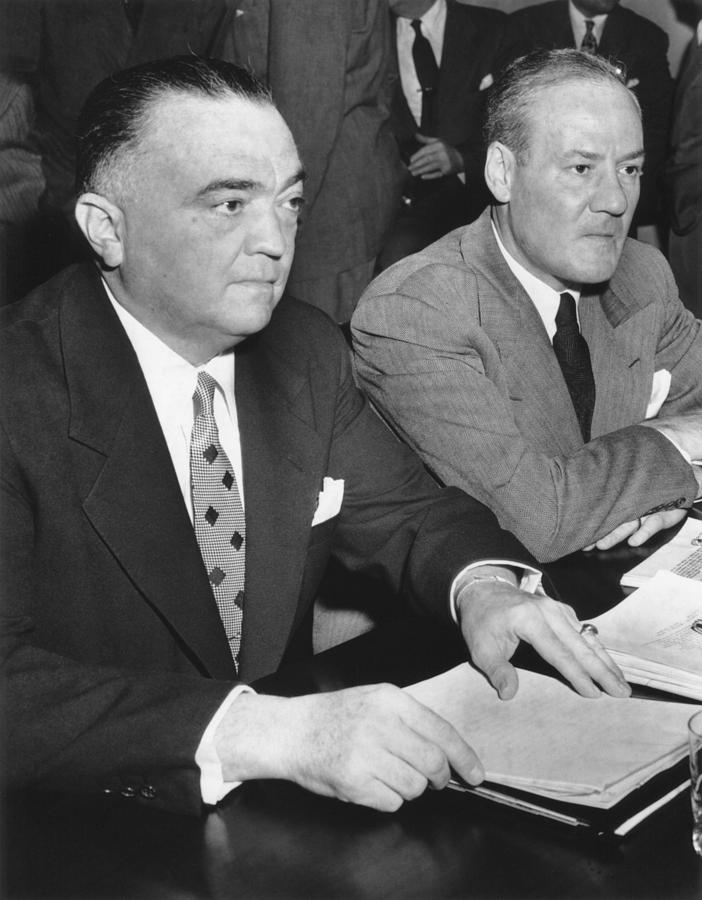 Fbi Director J. Edgar Hoover And Assoc Photograph By Everett | Fine Art ...