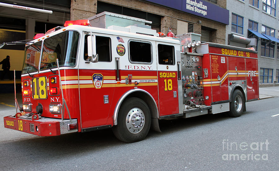 FDNY Squad 18 Photograph by Steven Spak