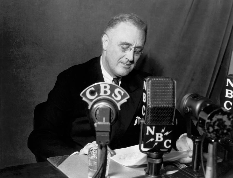 FDR Addresses Labor Strikes Photograph by Underwood Archives - Fine Art ...