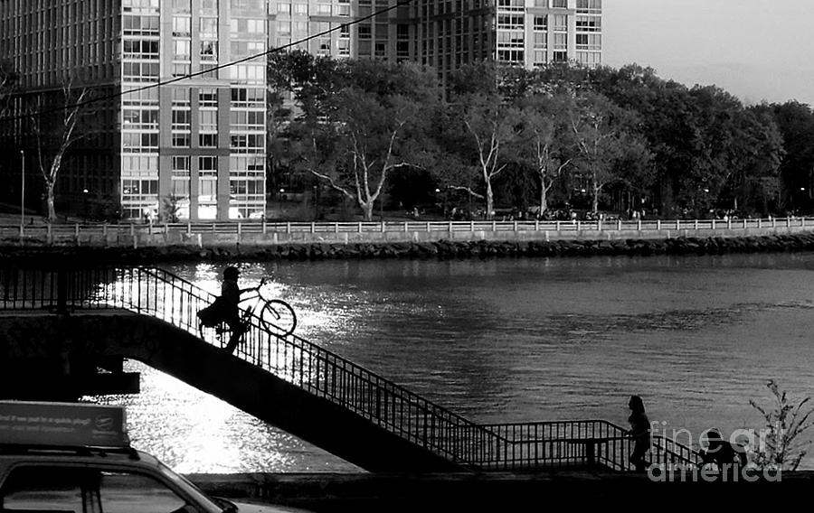 Cyclists in the Sun Photograph by Miriam Danar