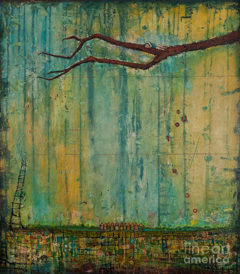 Nature Painting - Fear of Heights by Sandra Dawson Nature Painting - Fear of Heights by Sandra Dawson