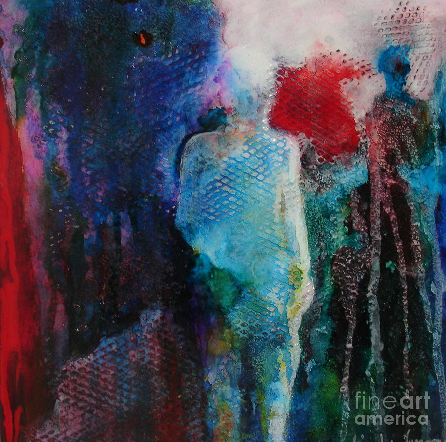 Abstract Painting - Fear of the Unknown by Freddie Lieberman