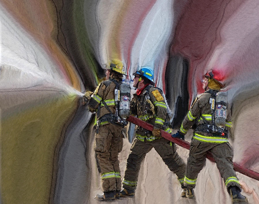 Firefighters Photograph - Fearless by Ernest Echols
