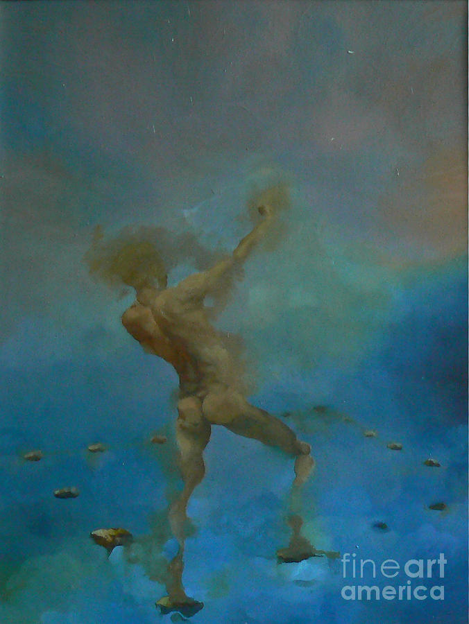 Abstract Painting - Fears by Sashka Mitrova