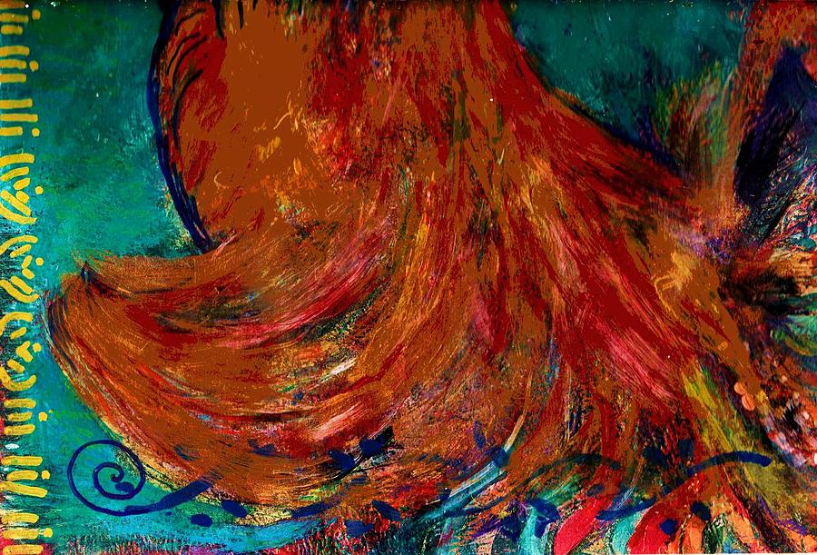 Feather Painting - Feather Duster Gone Wild by Anne-Elizabeth Whiteway