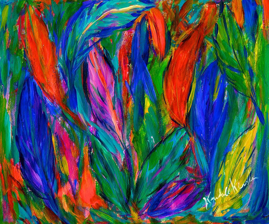 Feather Fall Painting by Kendall Kessler