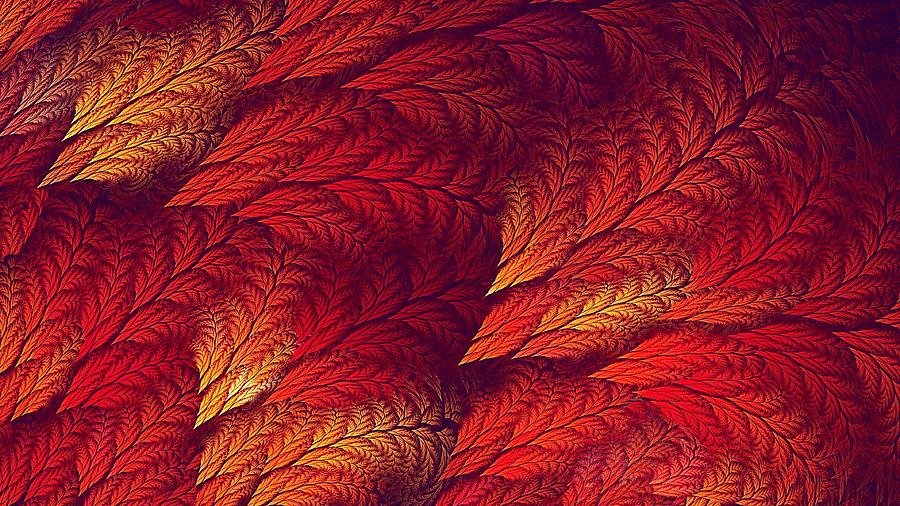 Feather Flame Screensaver Digital Art by Doug Morgan