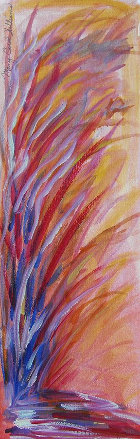 Feather Plant Painting by Mary Carol Williams