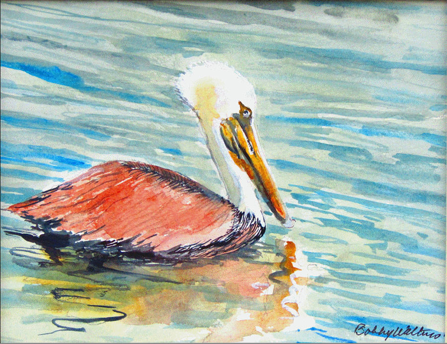 Feathered Friend  Painting by Bobby Walters