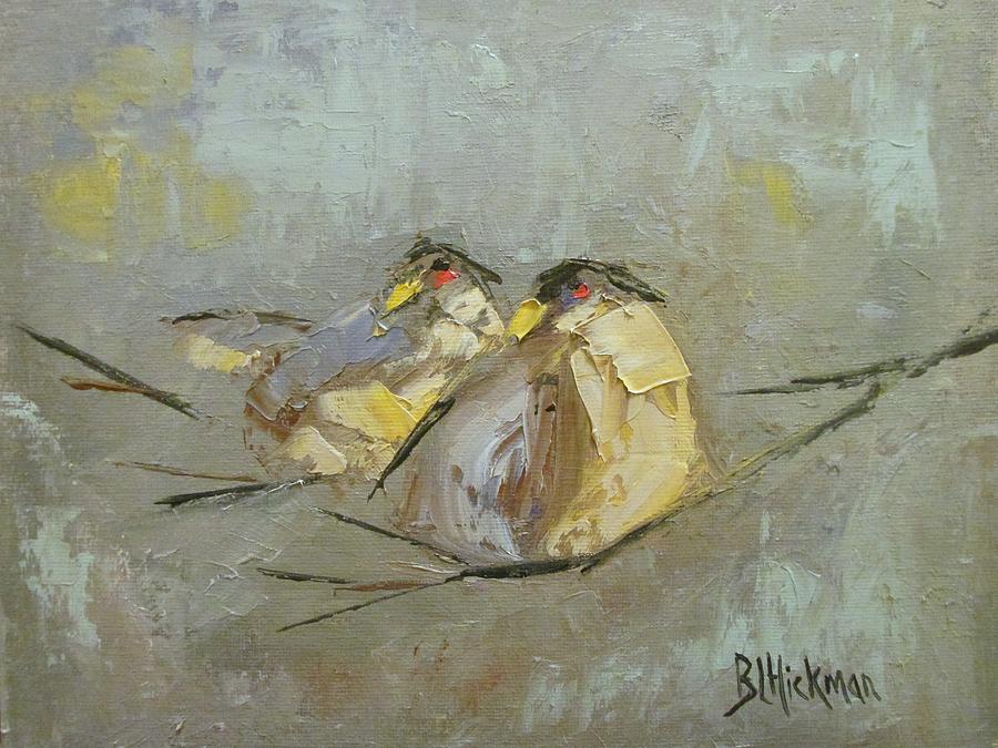 Bird Painting - Feathered Friends by Brandi  Hickman
