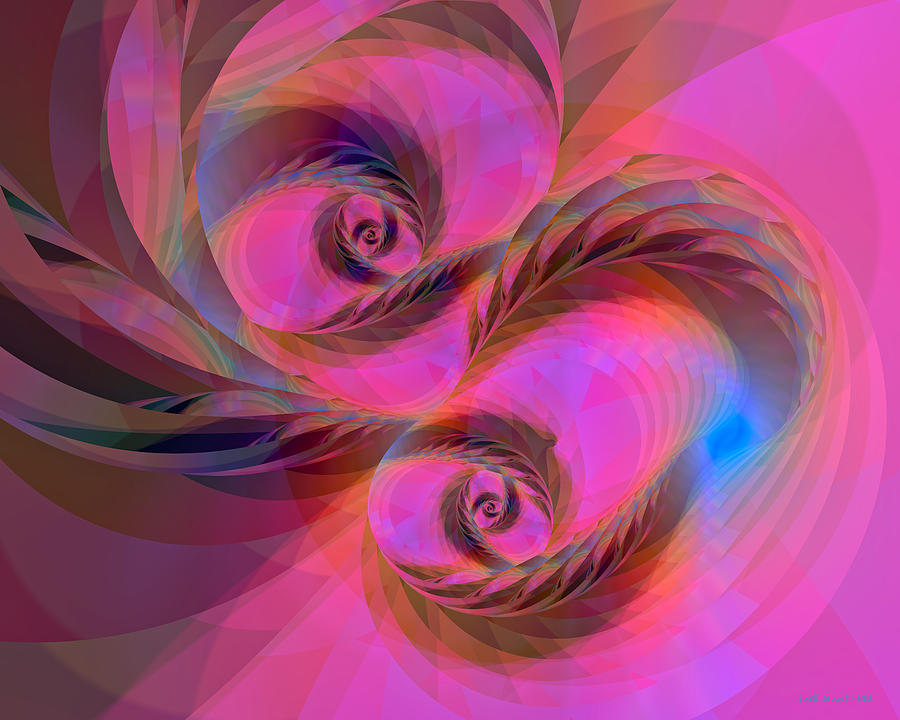 Feathers in the Wind Digital Art by Judi Suni Hall