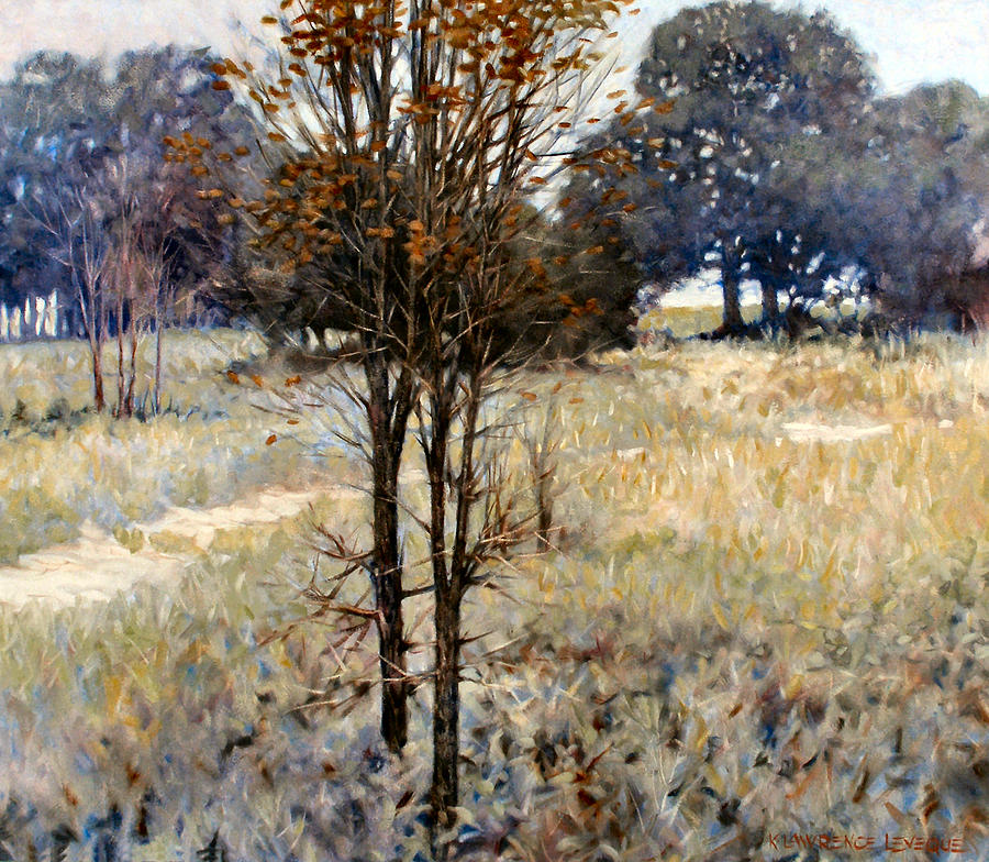 Tree Painting - Feathery Field by Kevin Leveque