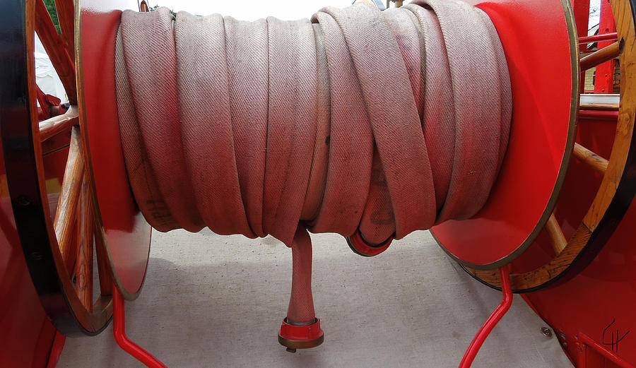 Featured Old Fire Engine Hose  Photograph by Colette V Hera Guggenheim