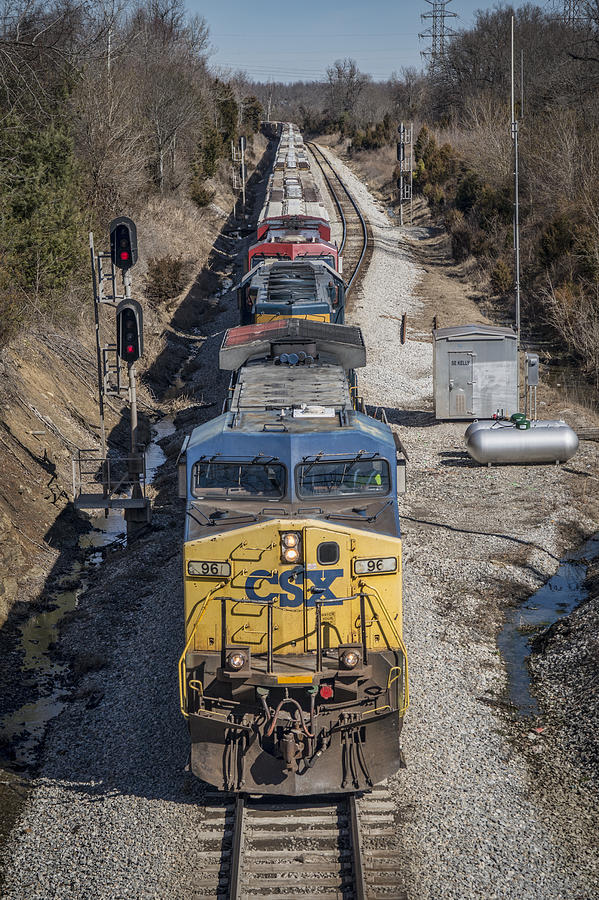 Train Photograph - February 9. 2015 - CSX Q647 by Jim Pearson