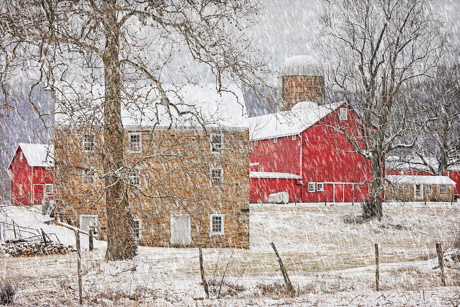 Winter Photograph - February Snow At Warnes Mill by Pat Abbott