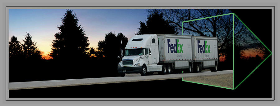 FedEx Semi Truck Photograph by Thomas Woolworth