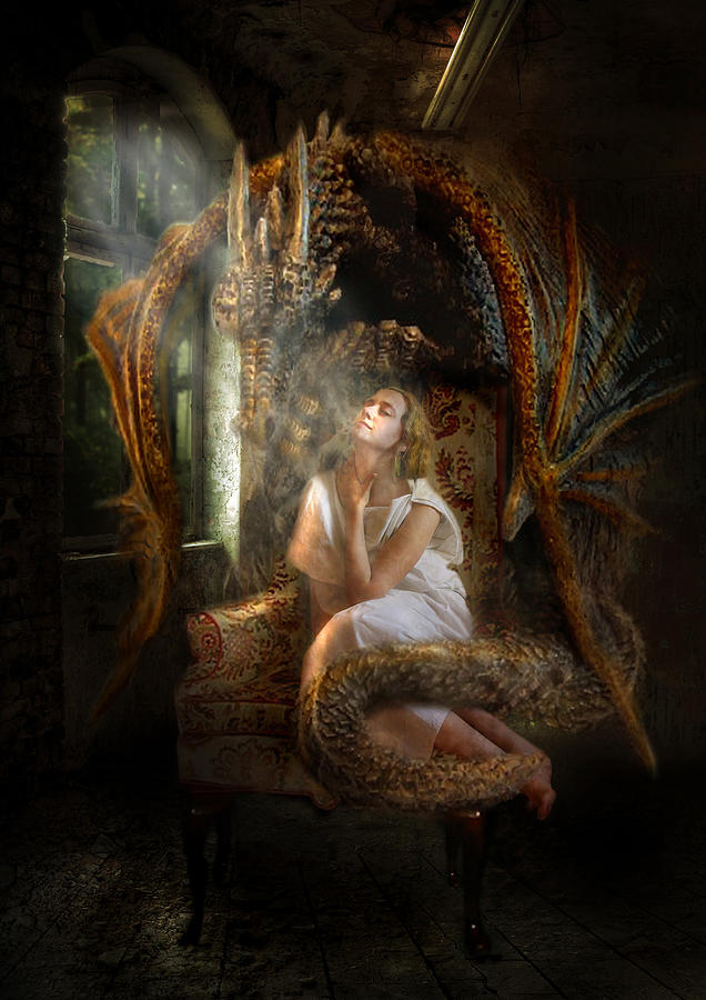 Dragon Digital Art - Feeding The Soul  by Trudi Simmonds