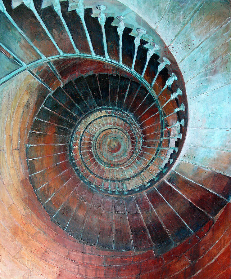 Spiral Painting - Feel Your Presence and Its Inherent Vibration by Elizabeth DAngelo