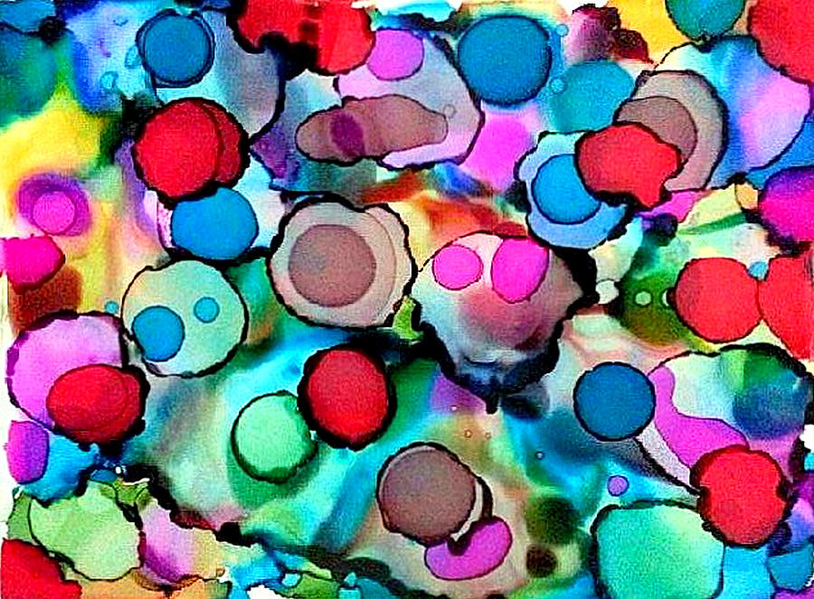 Abstract Painting - Feeling A Little Bubbly by Anita Cypert