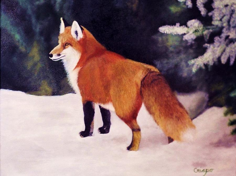 Feeling foxy Painting by Jean Yves Crispo