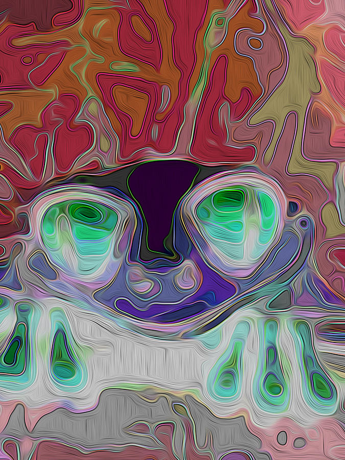 Willie Nelson Digital Art - Feeling Froggy v2 by Jimi Bush