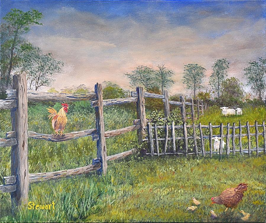 Feeln Cocky Painting by William Stewart
