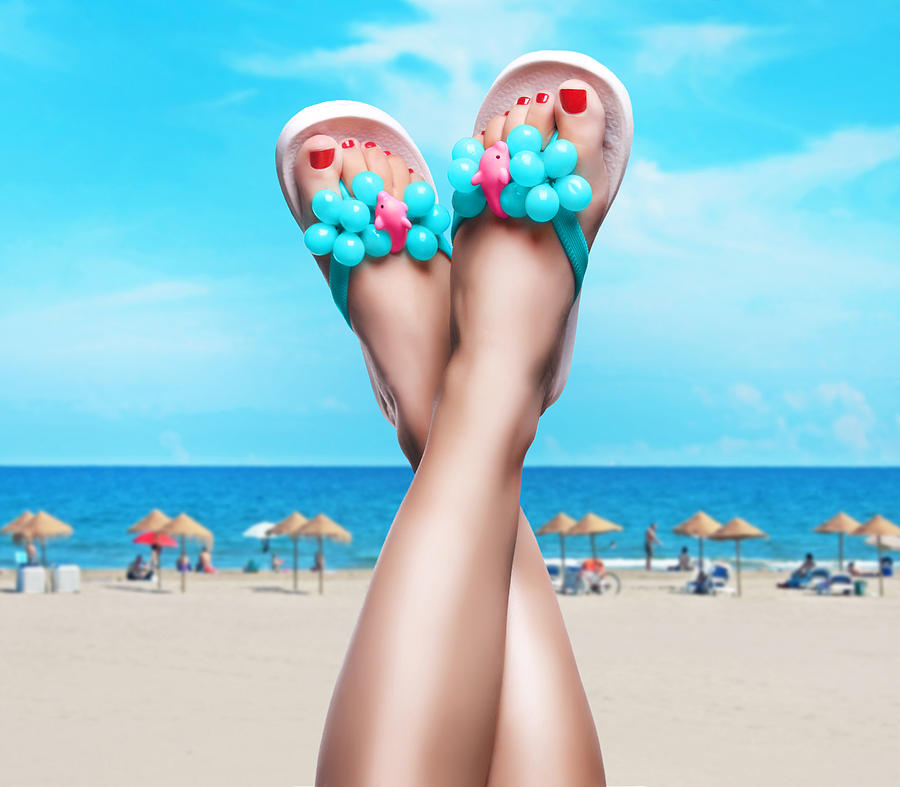 Feet up in summertime Photograph by Retales Botijero