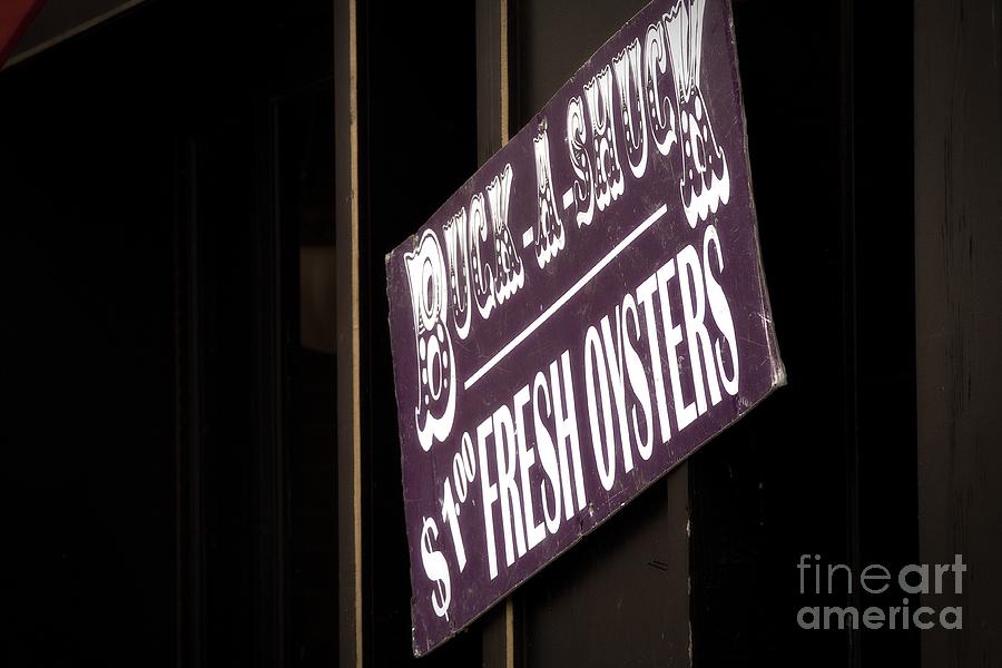 Fells Point Oysters Photograph by Robert Diffenderfer Fine Art America