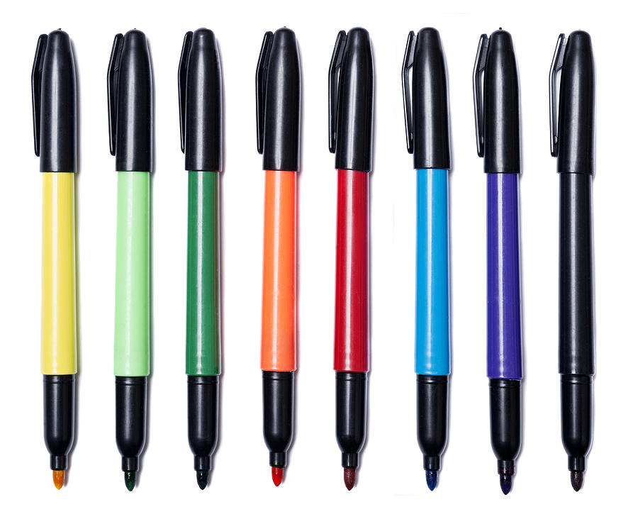 Pen Photograph - Felt Tip Pens by Donald  Erickson