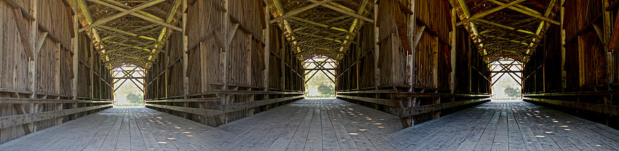 Felton Covered Bridge From the Inside Photograph by SC Heffner