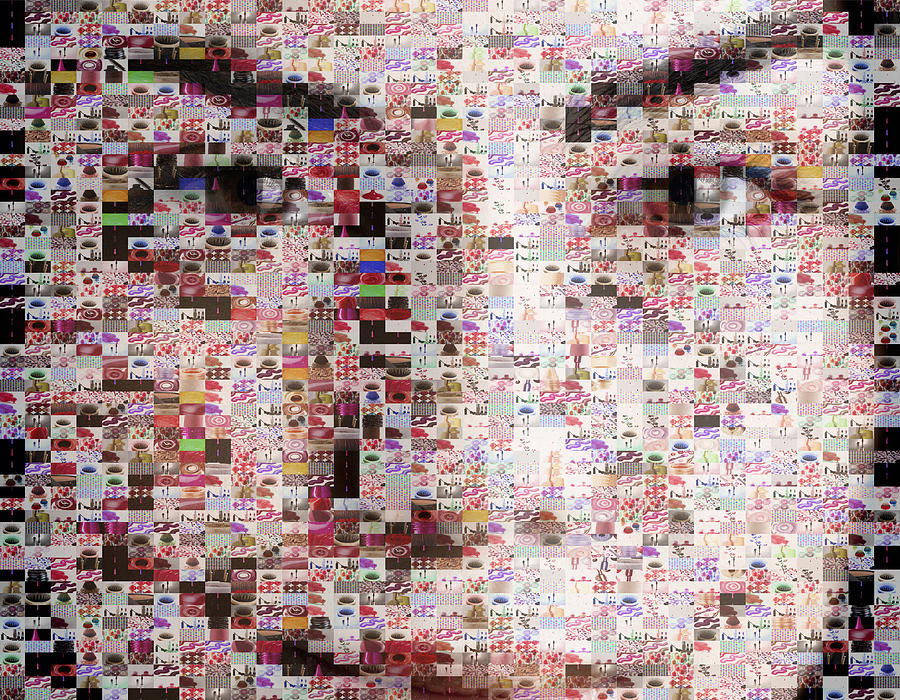 Female beauty portrait made out of makeup imagery Photograph by Thomas Northcut