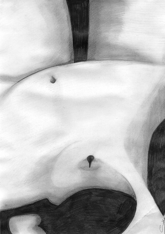 Female Body Drawing - Female Body by Saki Art