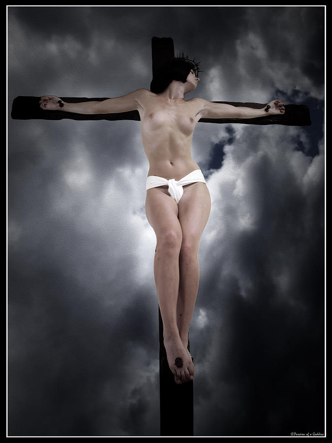 Jesus Christ Photograph - Female Christ in the sky by Ramon Martinez
